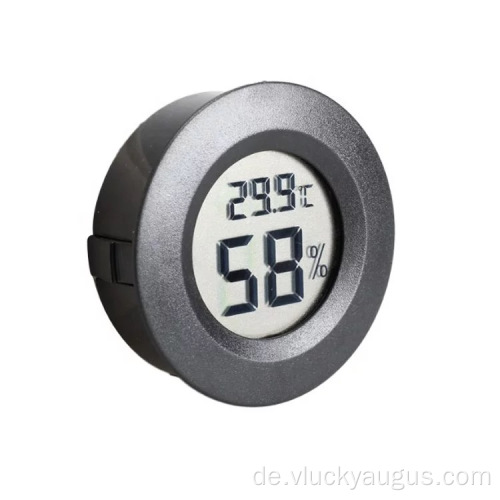 Eingebettete Reptilien -Pet -Box -Runde LCD Digital Thermometer